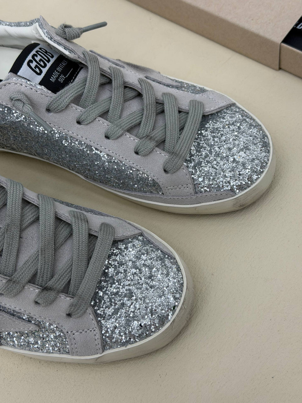 Éclat Silver Işıltılı Sneaker – Gümüş