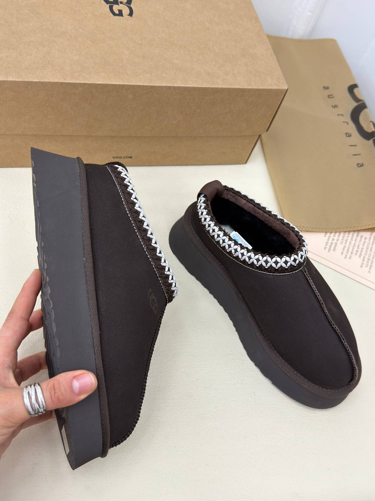 Luna Cozy Örgü Detaylı Platform Terlik – Siyah