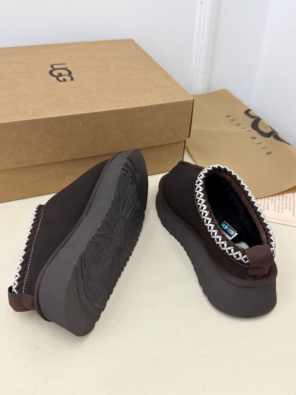Luna Cozy Örgü Detaylı Platform Terlik – Siyah