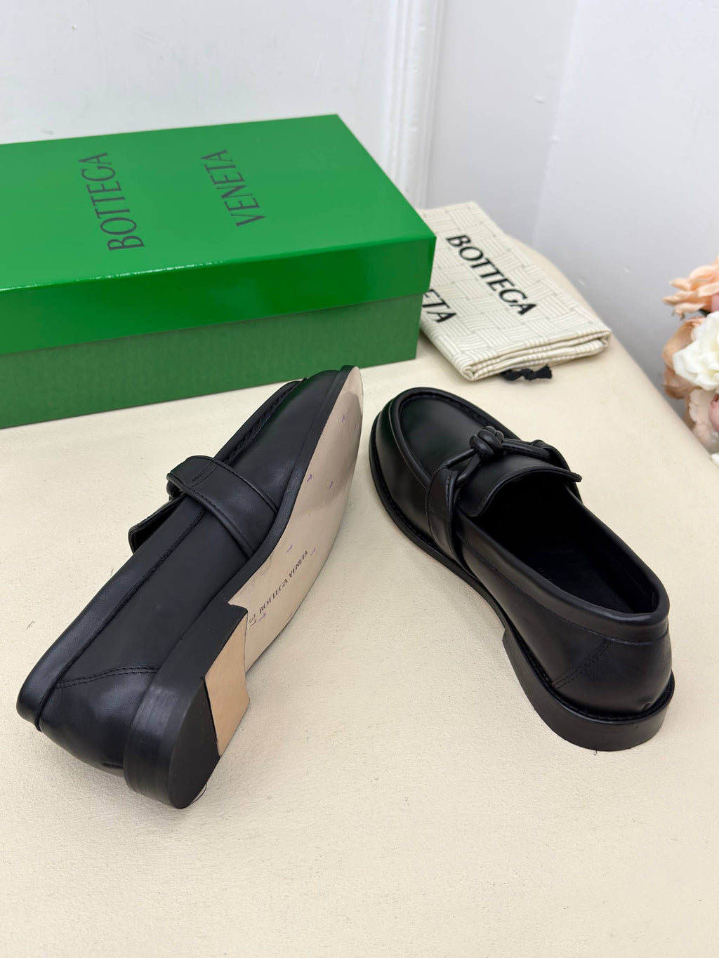Élégance Noire Düğüm Detaylı Loafer Ayakkabı – Siyah