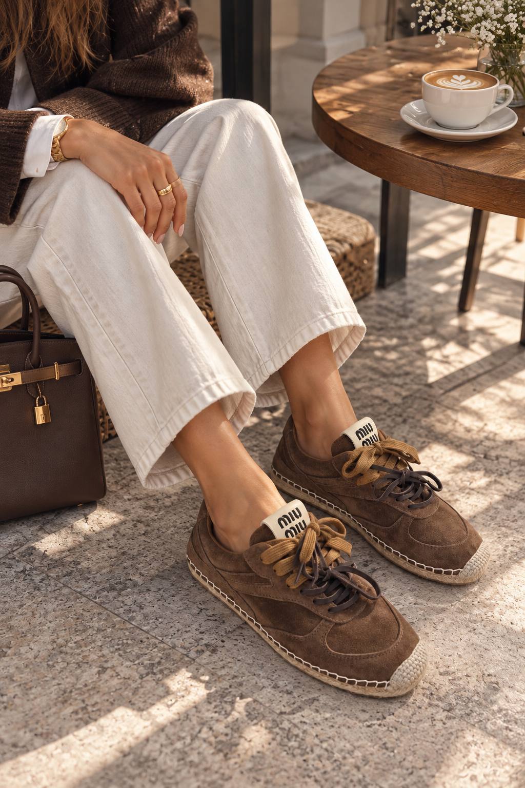 Étoile Suède Espadril Detaylı Sneaker – Kahve