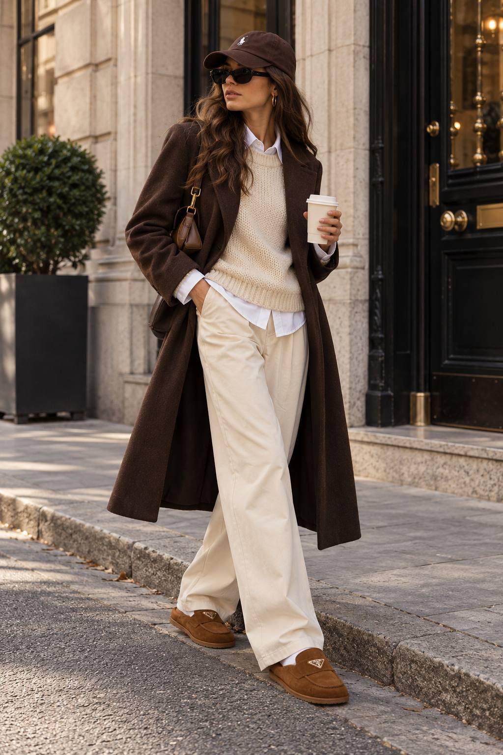 Milano Élégance Süet Loafer Terlik – Taba