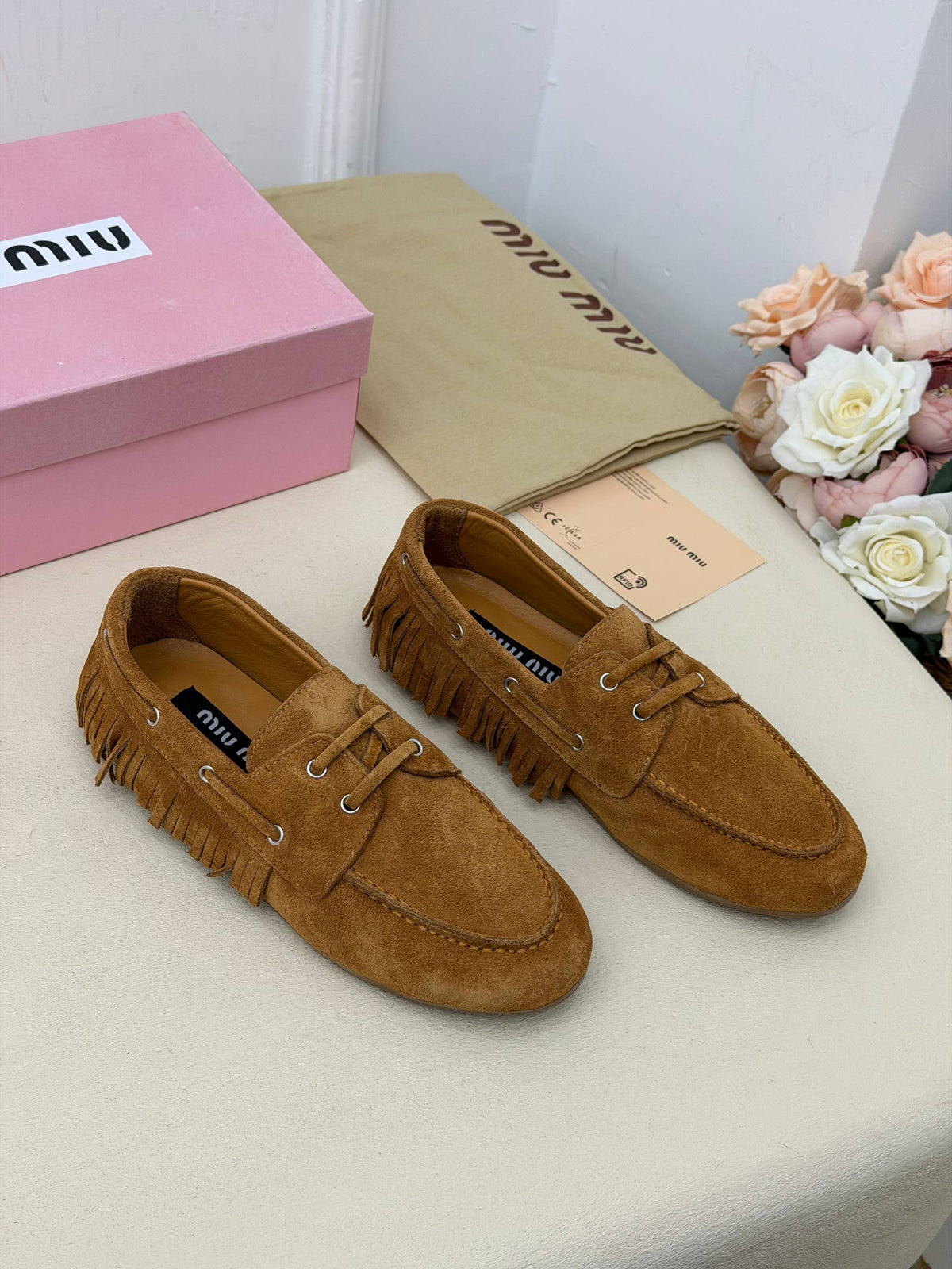 Élora Süet Püsküllü Loafer Ayakkabı – Taba