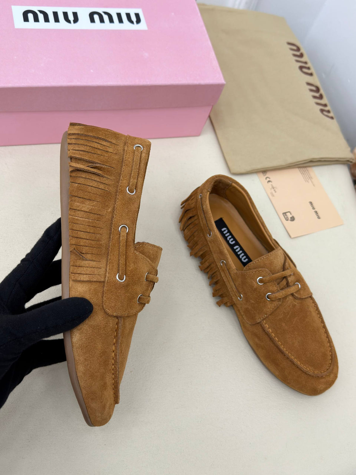 Élora Süet Püsküllü Loafer Ayakkabı – Taba