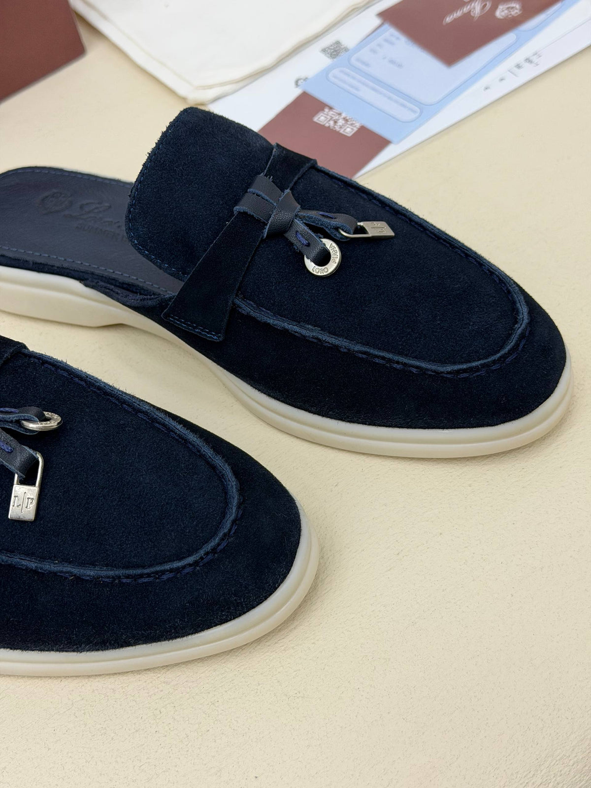 Riviera Suède Süet Loafer Terlik – Lacivert