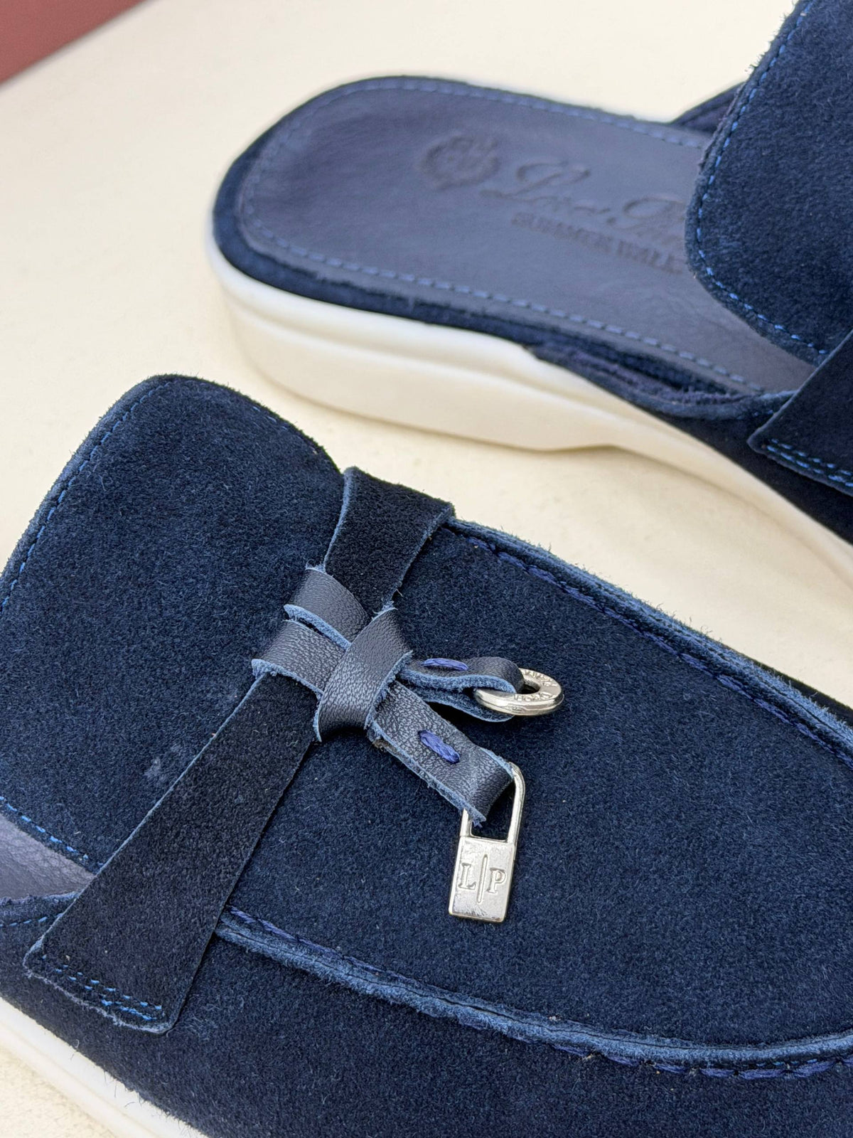 Riviera Suède Süet Loafer Terlik – Lacivert