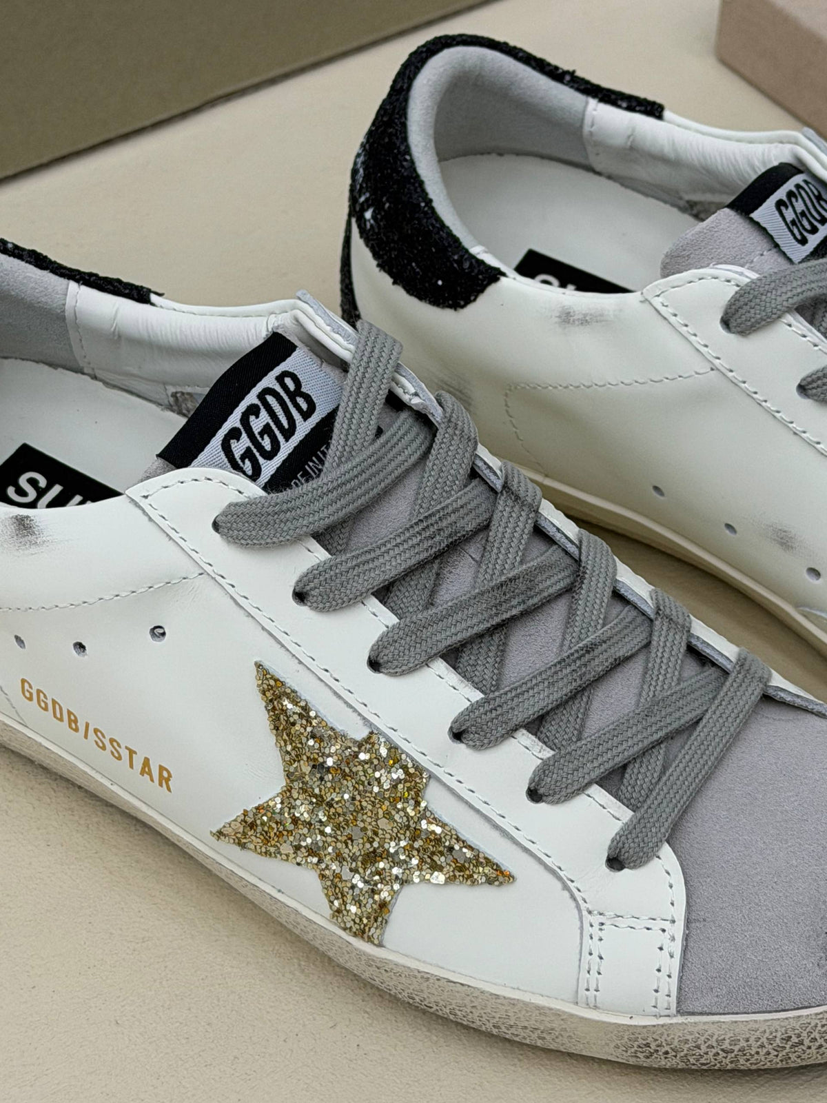 Étoile Gold Işıltılı Yıldız Sneaker – Beyaz & Gold