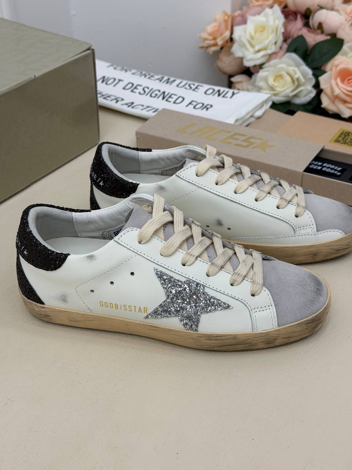 Étoile Silver Işıltılı Yıldız Sneaker – Beyaz & Gümüş