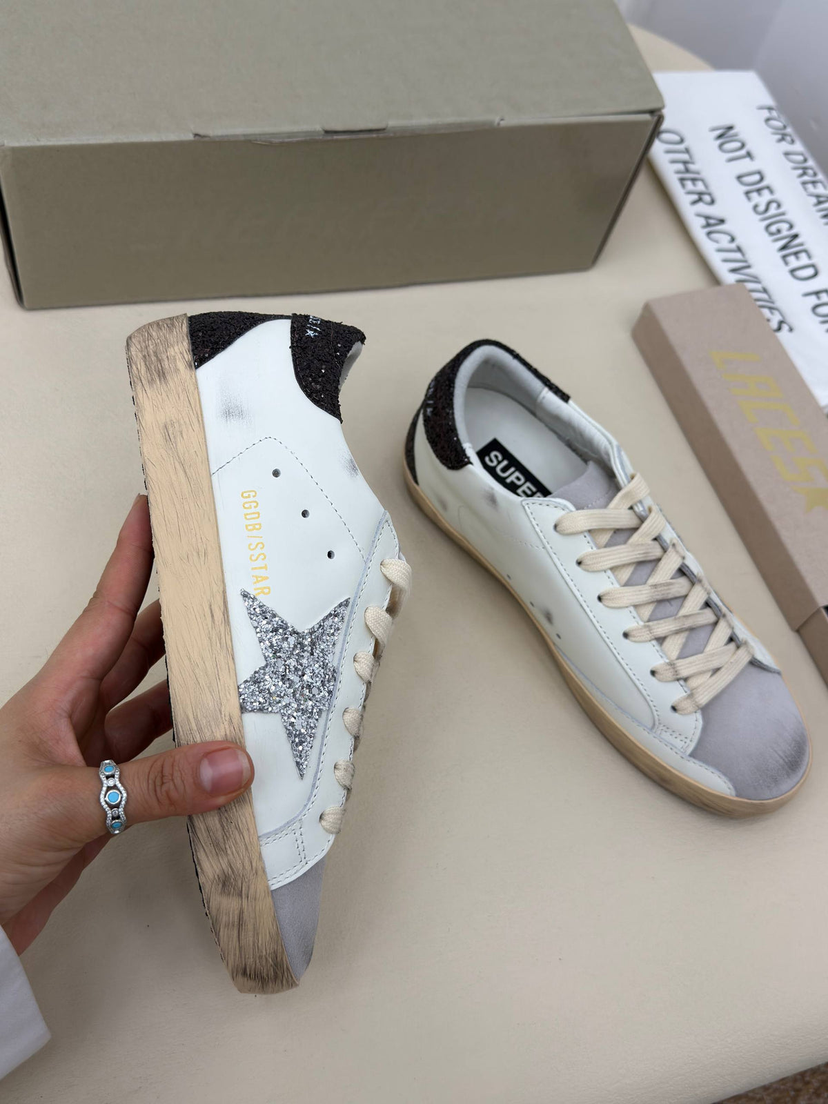 Étoile Silver Işıltılı Yıldız Sneaker – Beyaz & Gümüş