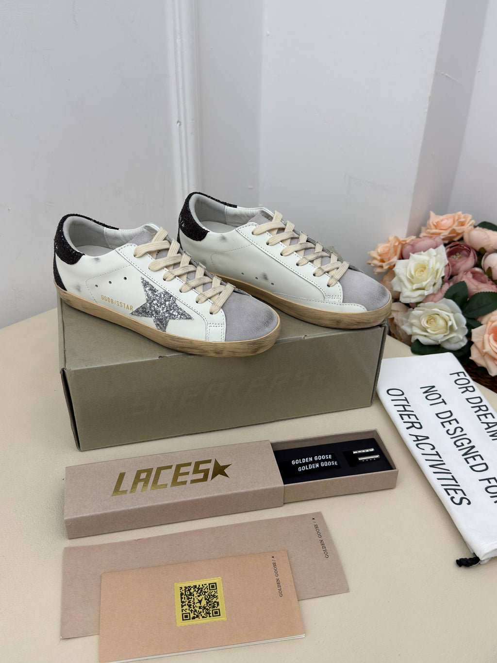 Étoile Silver Işıltılı Yıldız Sneaker – Beyaz & Gümüş