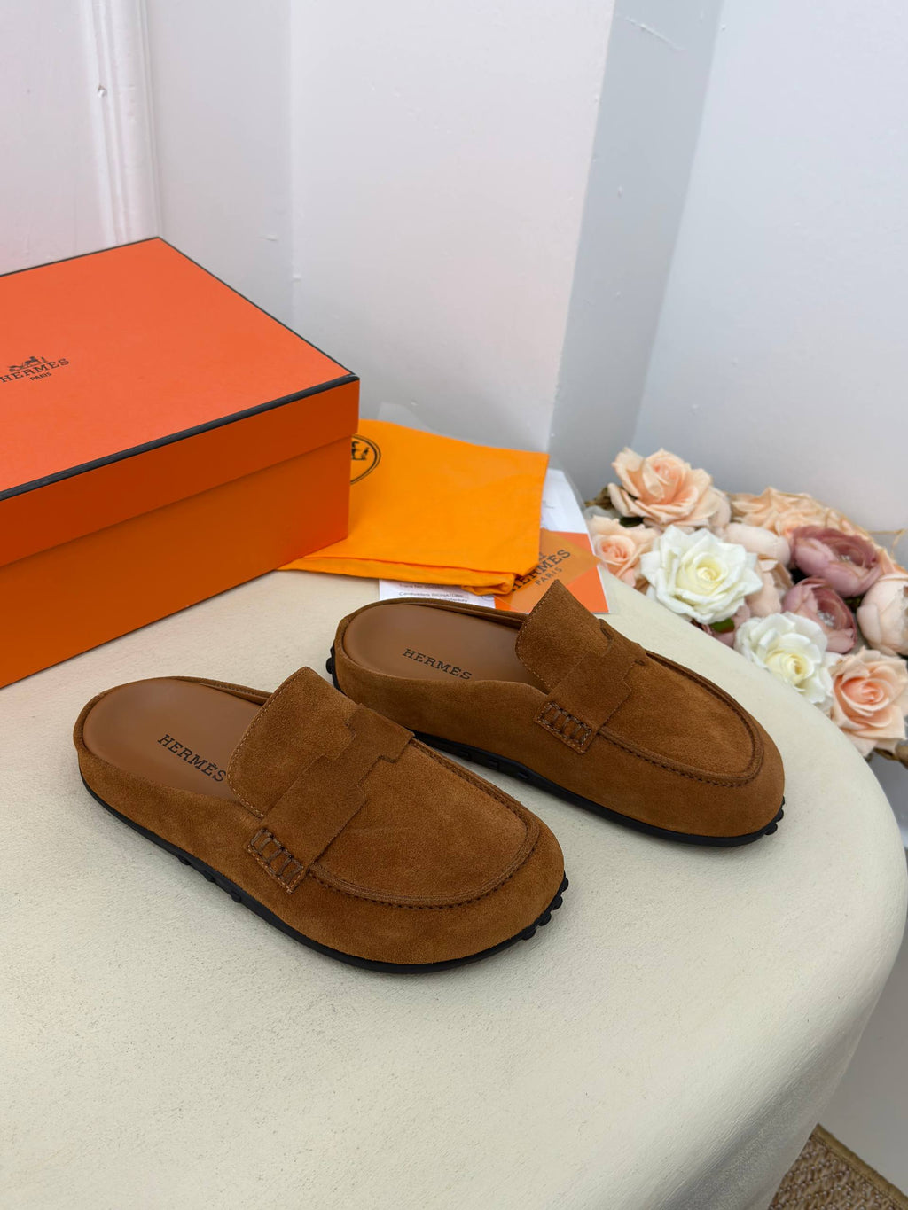 Siena Suède Loafer Terlik – Taba