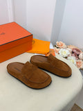 Siena Suède Loafer Terlik – Taba