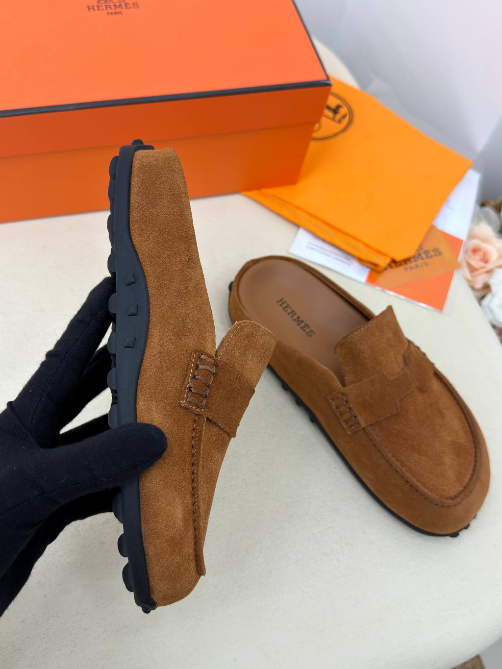 Siena Suède Loafer Terlik – Taba