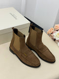 Milano Chelsea Süet Loafer Bot – Vizon Kahve