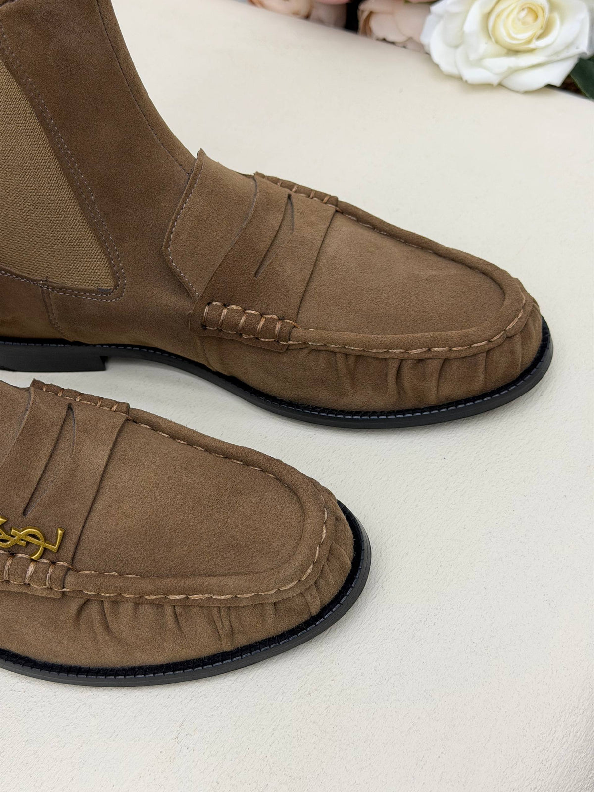 Milano Chelsea Süet Loafer Bot – Vizon Kahve