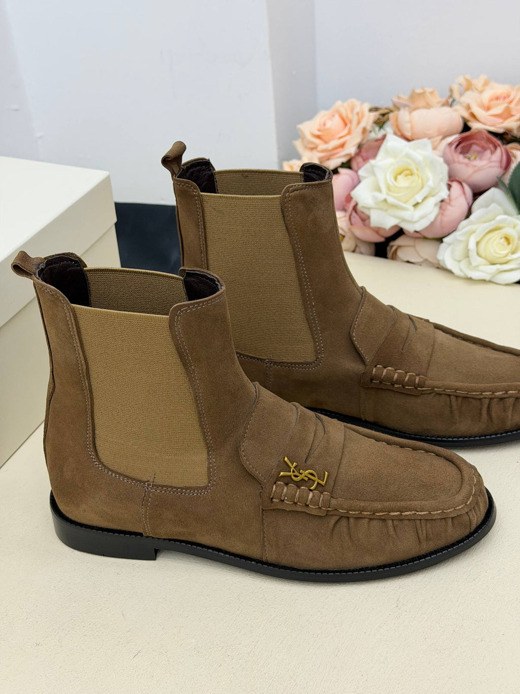 Milano Chelsea Süet Loafer Bot – Vizon Kahve
