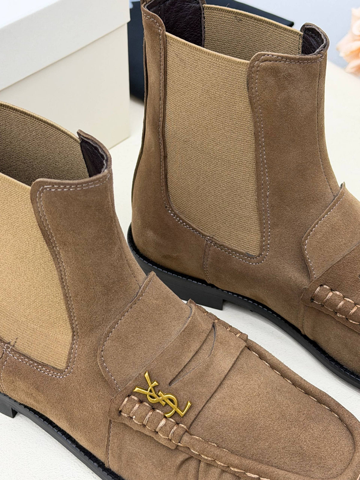 Milano Chelsea Süet Loafer Bot – Vizon Kahve