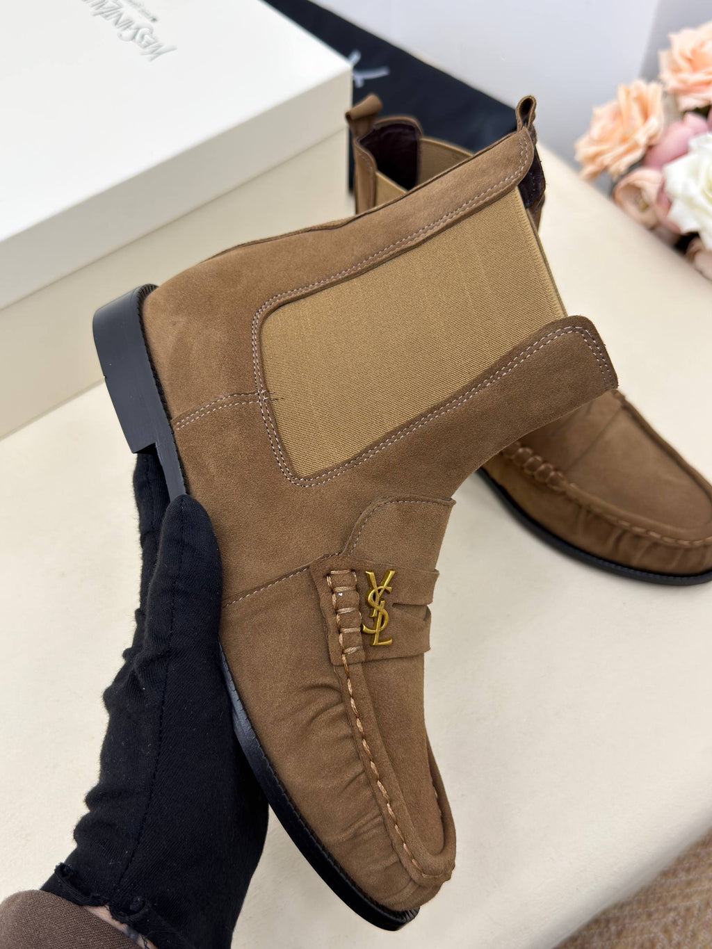 Milano Chelsea Süet Loafer Bot – Vizon Kahve
