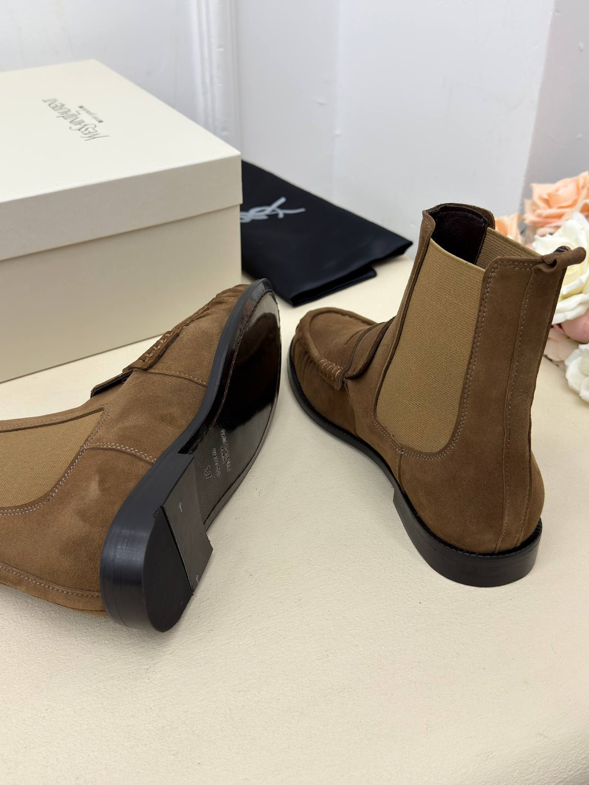 Milano Chelsea Süet Loafer Bot – Vizon Kahve