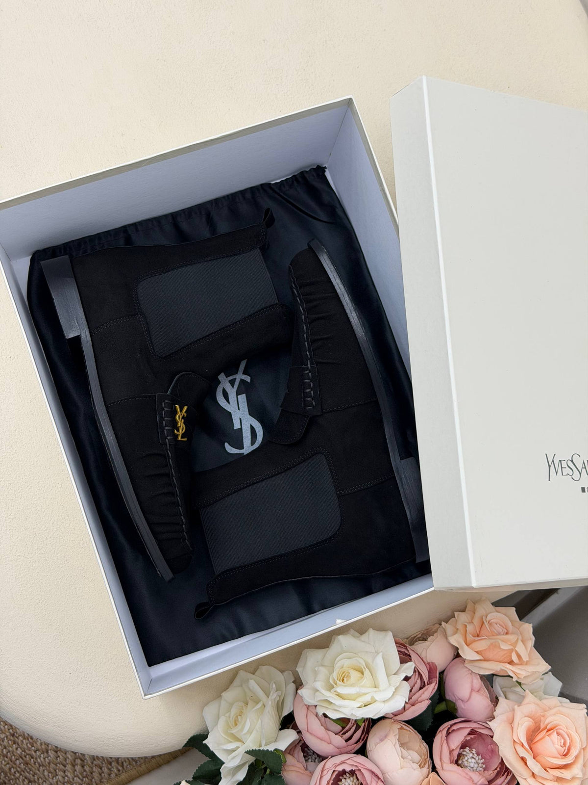 Milano Chelsea Süet Loafer Bot – Siyah