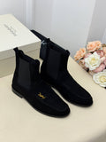 Milano Chelsea Süet Loafer Bot – Siyah