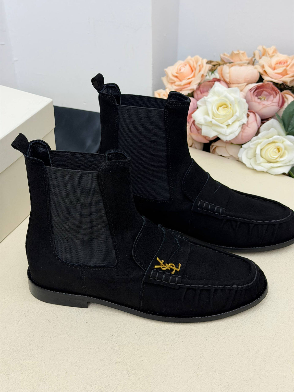 Milano Chelsea Süet Loafer Bot – Siyah