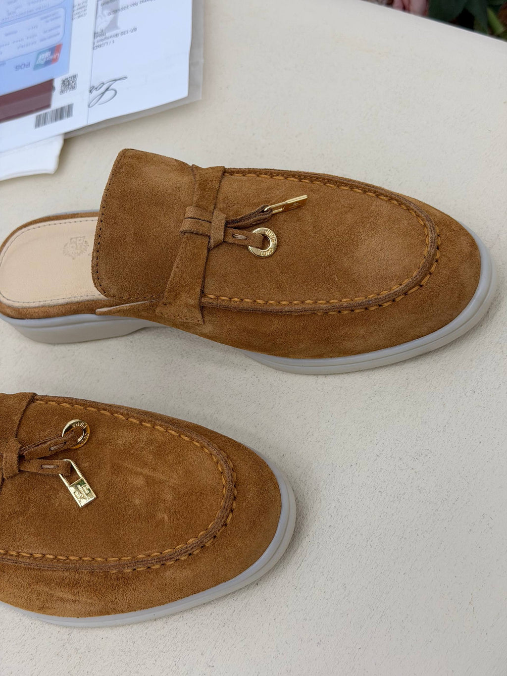 Siena Süet Görünümlü Loafer Terlik – Taba