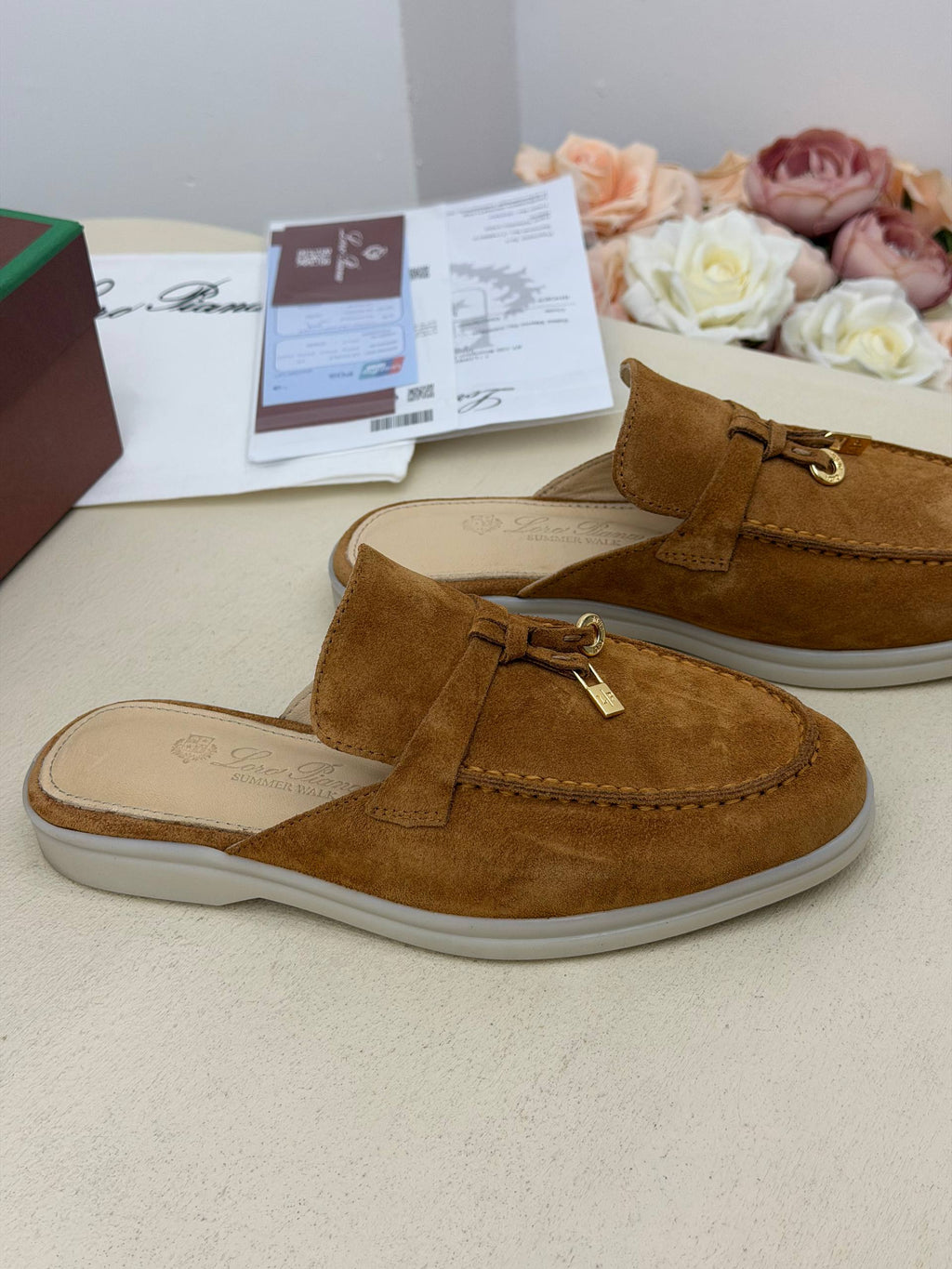 Siena Süet Görünümlü Loafer Terlik – Taba