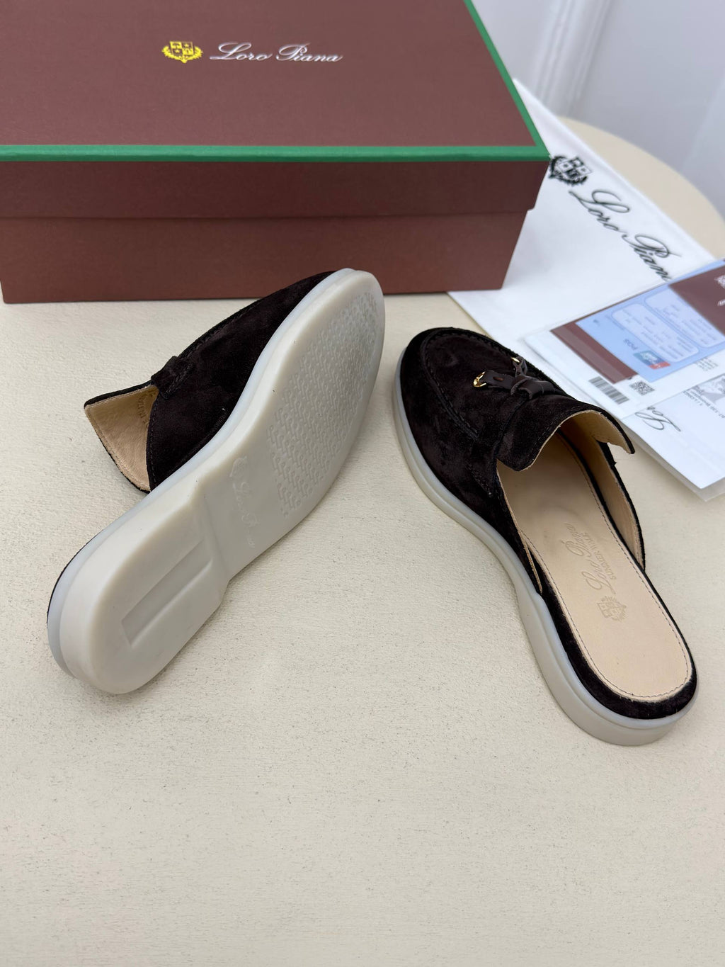 Noir Süet Görünümlü Loafer Terlik – Siyah