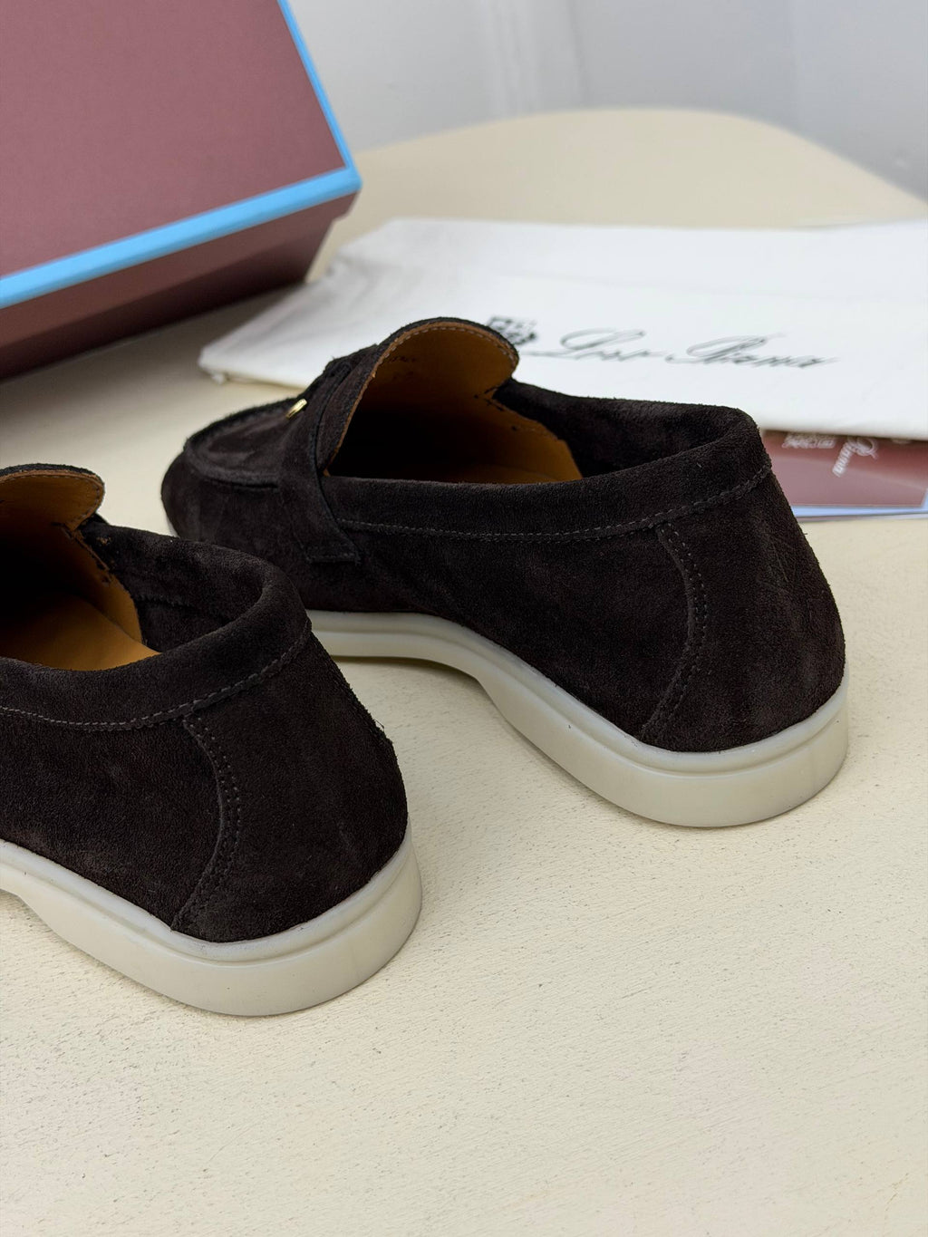 Venezia Süet Görünümlü Loafer Ayakkabı – Koyu Kahve