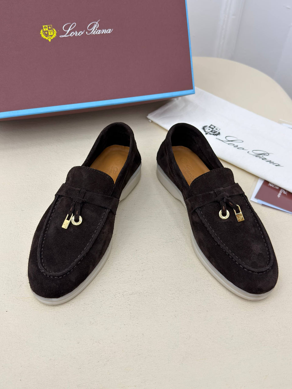 Venezia Süet Görünümlü Loafer Ayakkabı – Koyu Kahve