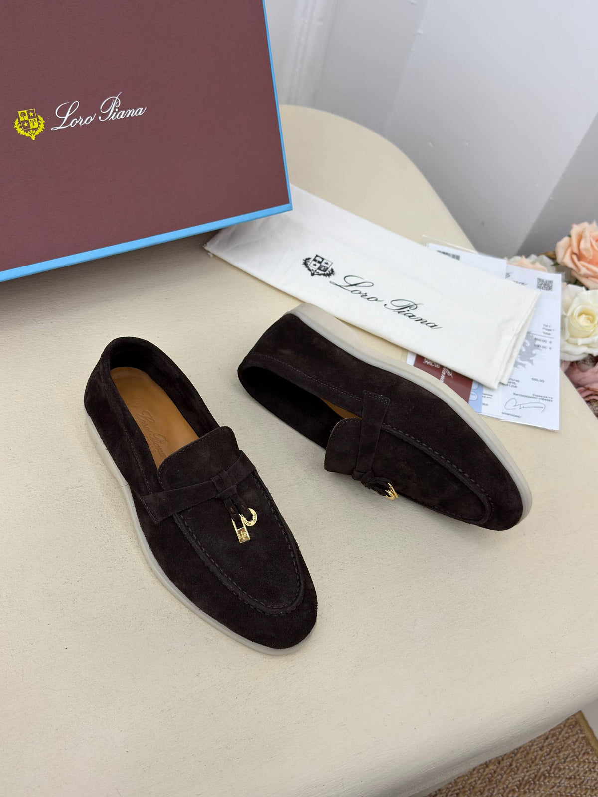 Venezia Süet Görünümlü Loafer Ayakkabı – Koyu Kahve