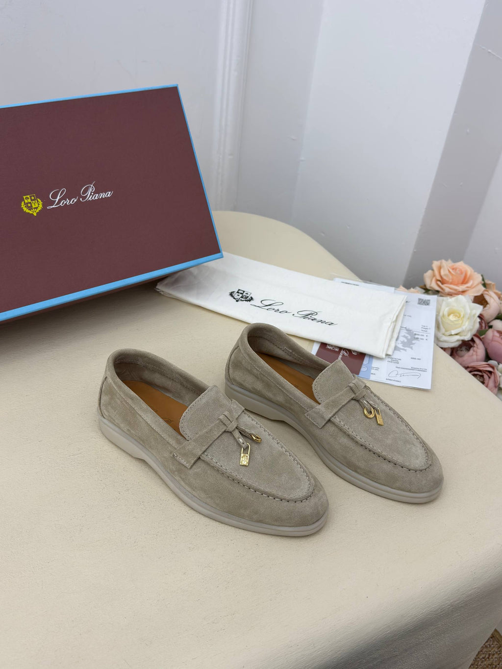 Venezia Süet Görünümlü Loafer Ayakkabı – Taş Beji