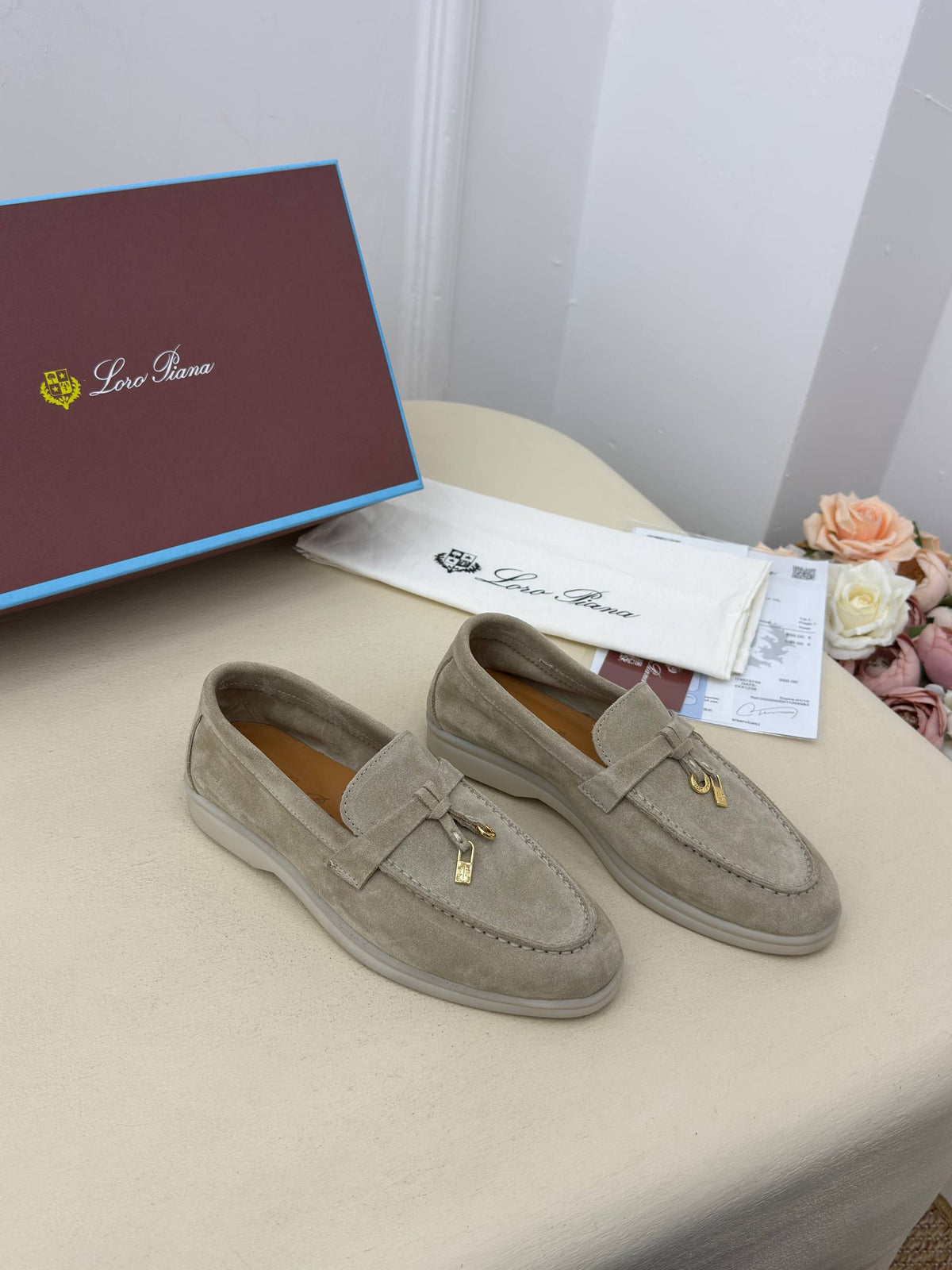 Venezia Süet Görünümlü Loafer Ayakkabı – Taş Beji