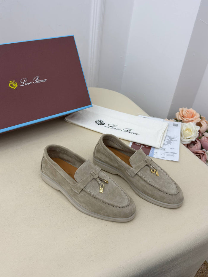 Venezia Süet Görünümlü Loafer Ayakkabı – Taş Beji