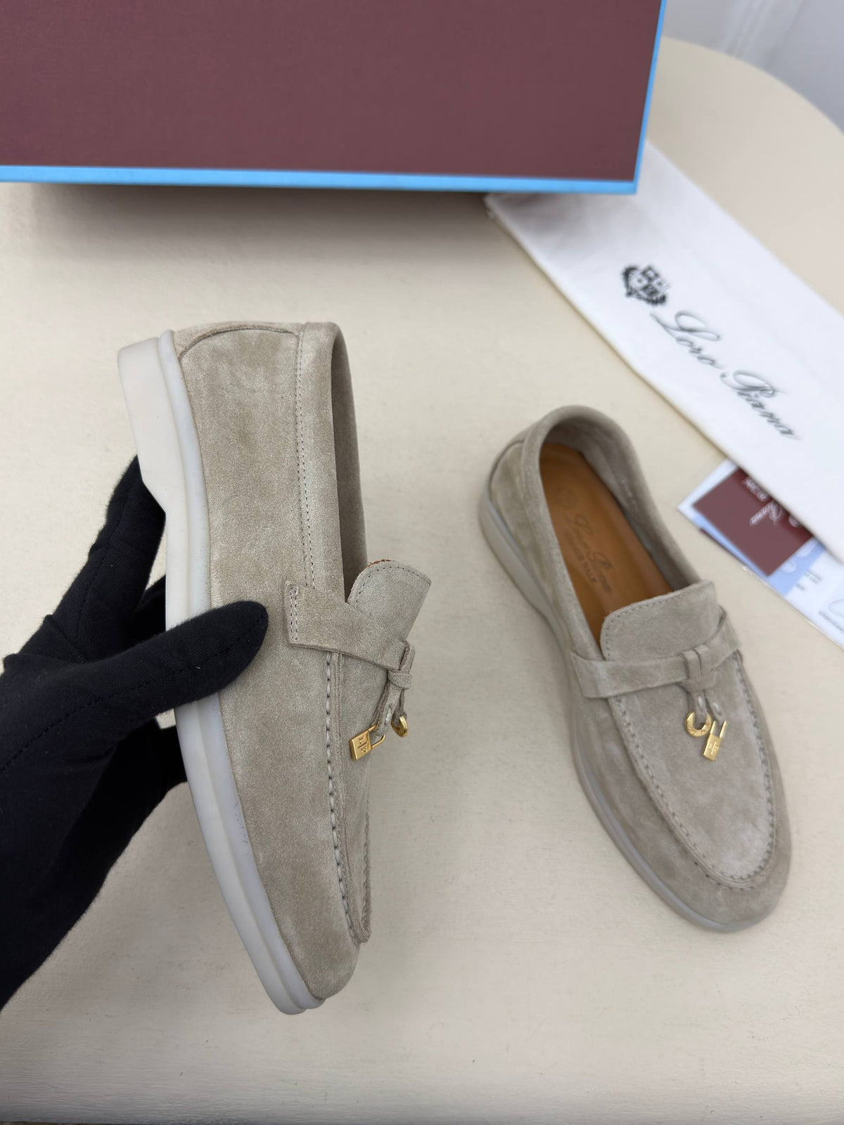Venezia Süet Görünümlü Loafer Ayakkabı – Taş Beji