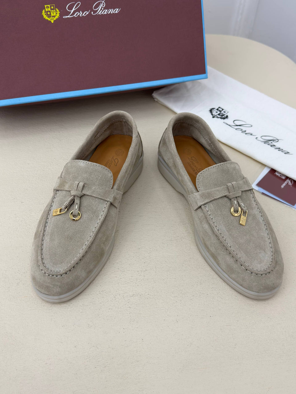 Venezia Süet Görünümlü Loafer Ayakkabı – Taş Beji