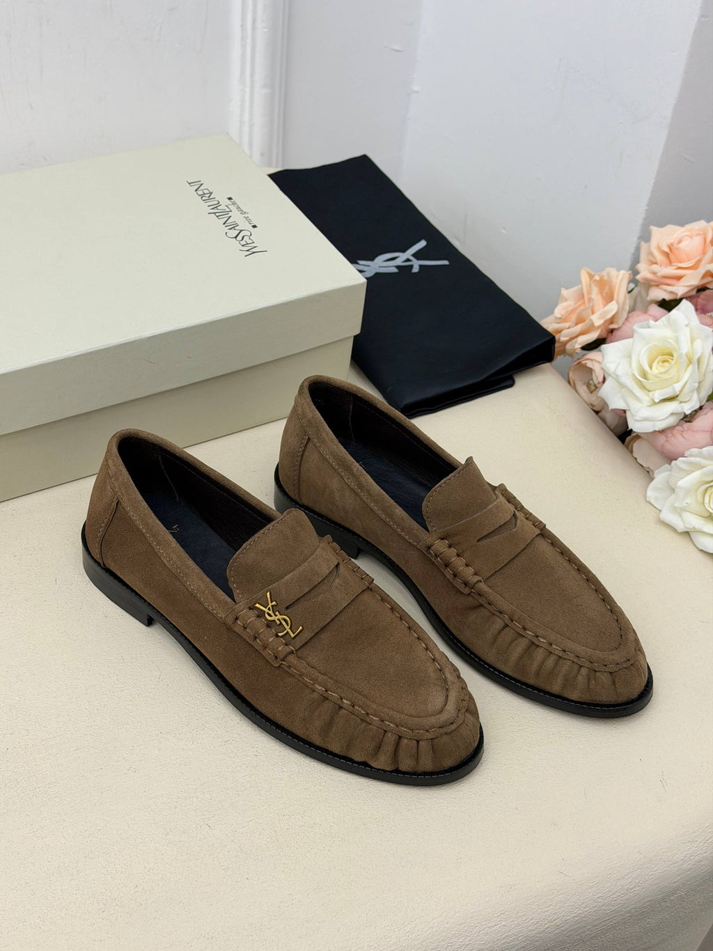Milano Süet Görünümlü Klasik Loafer Ayakkabı – Vizon Kahve