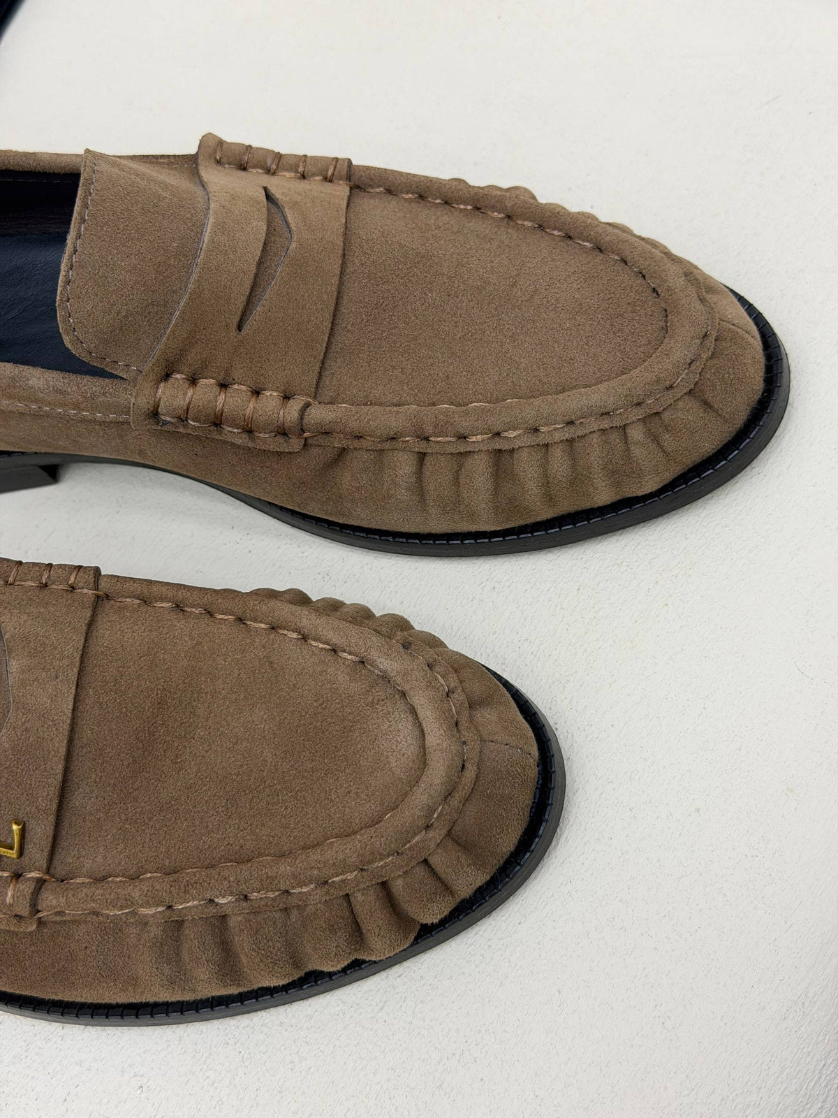 Milano Süet Görünümlü Klasik Loafer Ayakkabı – Vizon Kahve