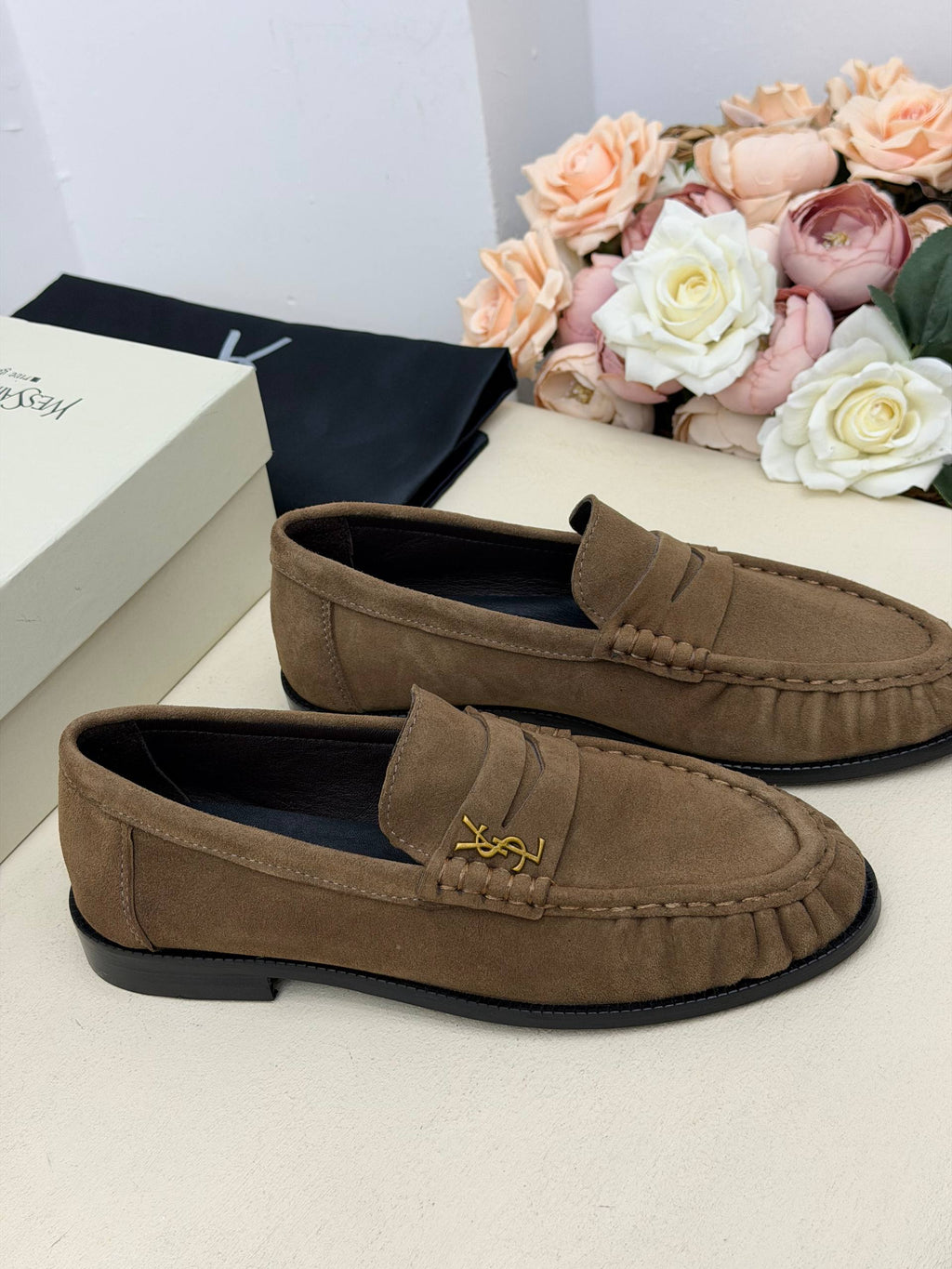 Milano Süet Görünümlü Klasik Loafer Ayakkabı – Vizon Kahve