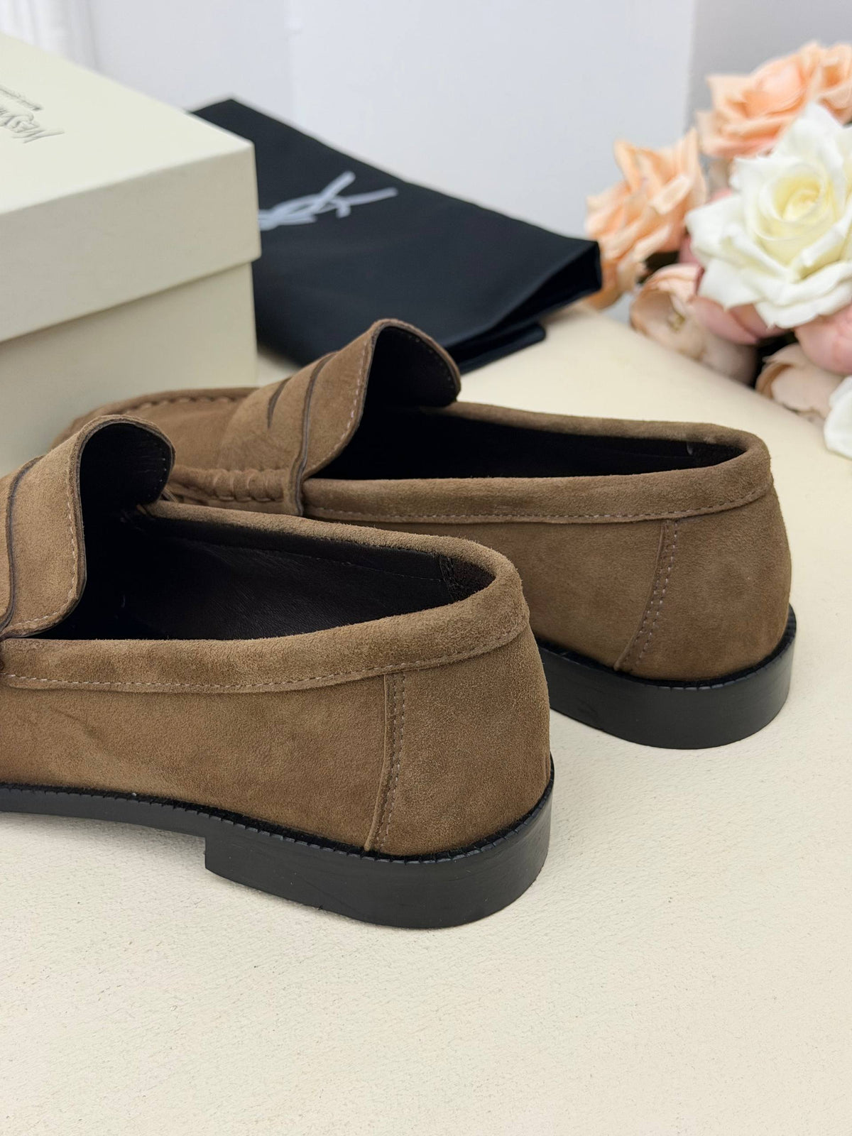 Milano Süet Görünümlü Klasik Loafer Ayakkabı – Vizon Kahve