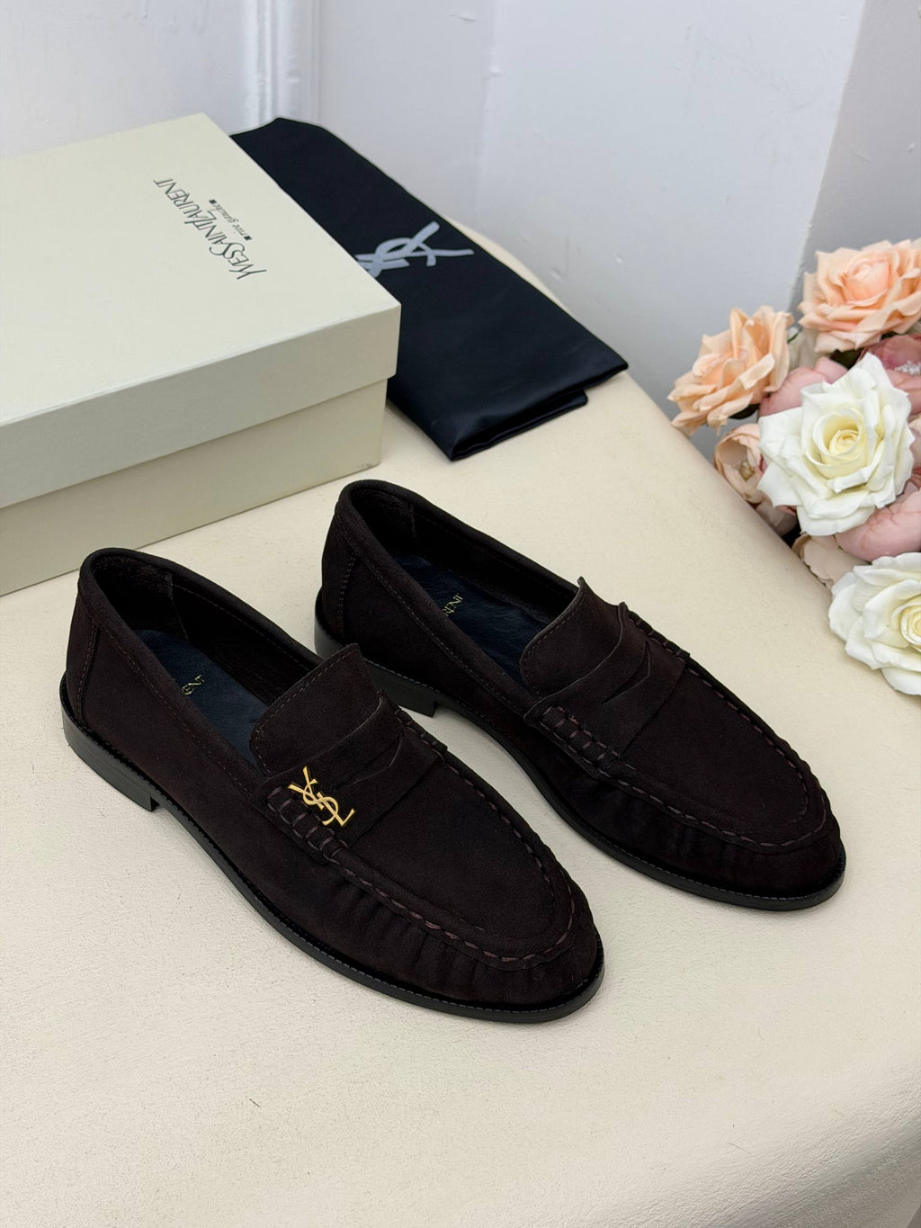 Milano Süet Görünümlü Klasik Loafer Ayakkabı – Koyu Kahve