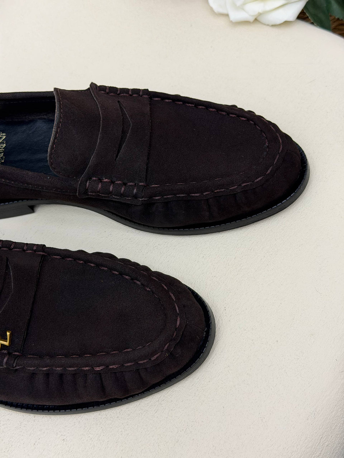 Milano Süet Görünümlü Klasik Loafer Ayakkabı – Koyu Kahve