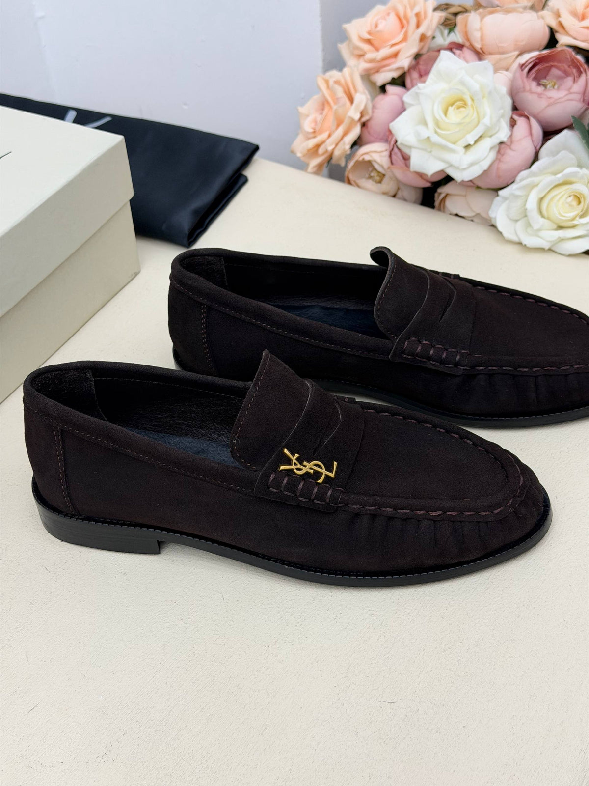 Milano Süet Görünümlü Klasik Loafer Ayakkabı – Koyu Kahve