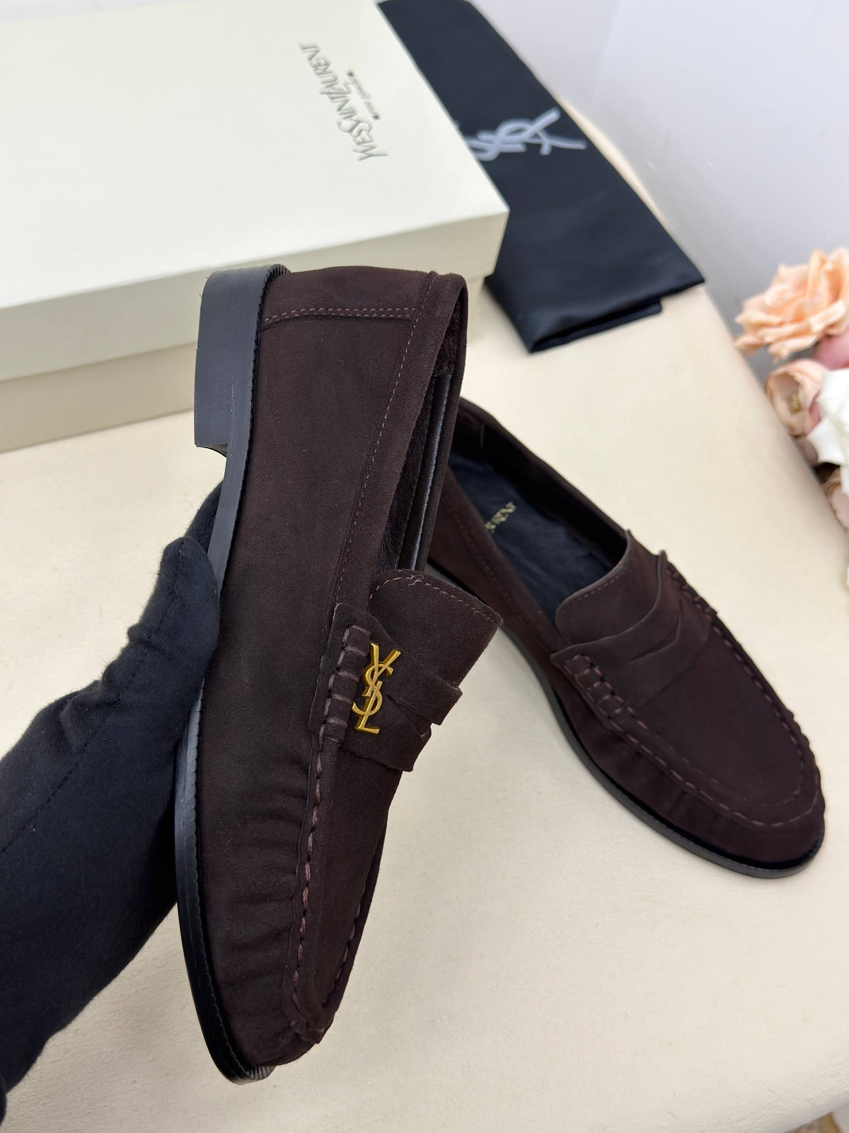 Milano Süet Görünümlü Klasik Loafer Ayakkabı – Koyu Kahve