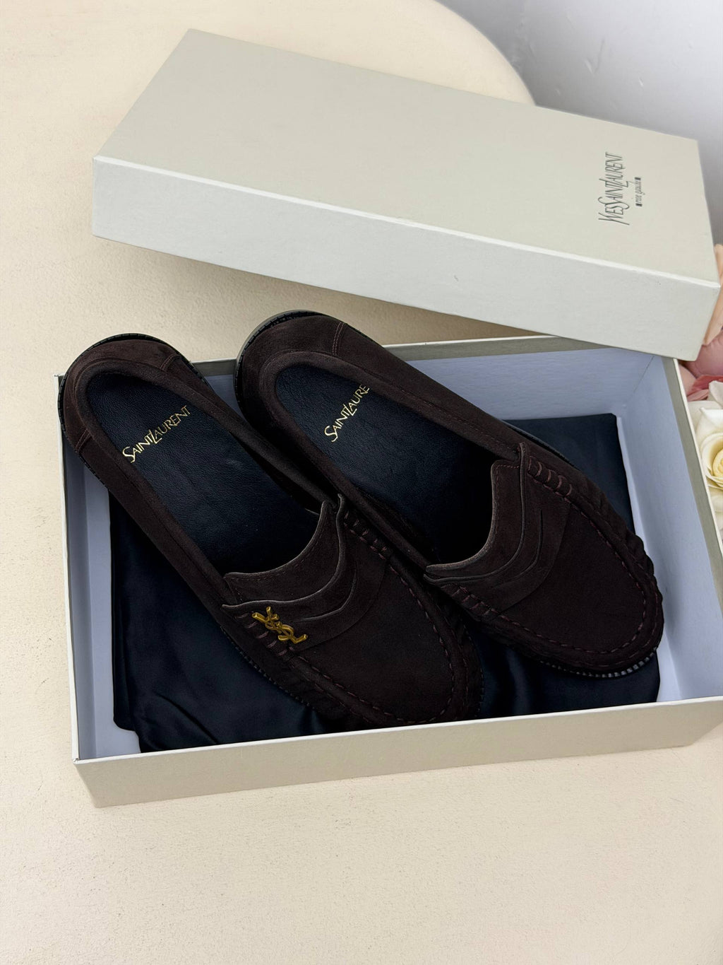 Milano Süet Görünümlü Klasik Loafer Ayakkabı – Koyu Kahve