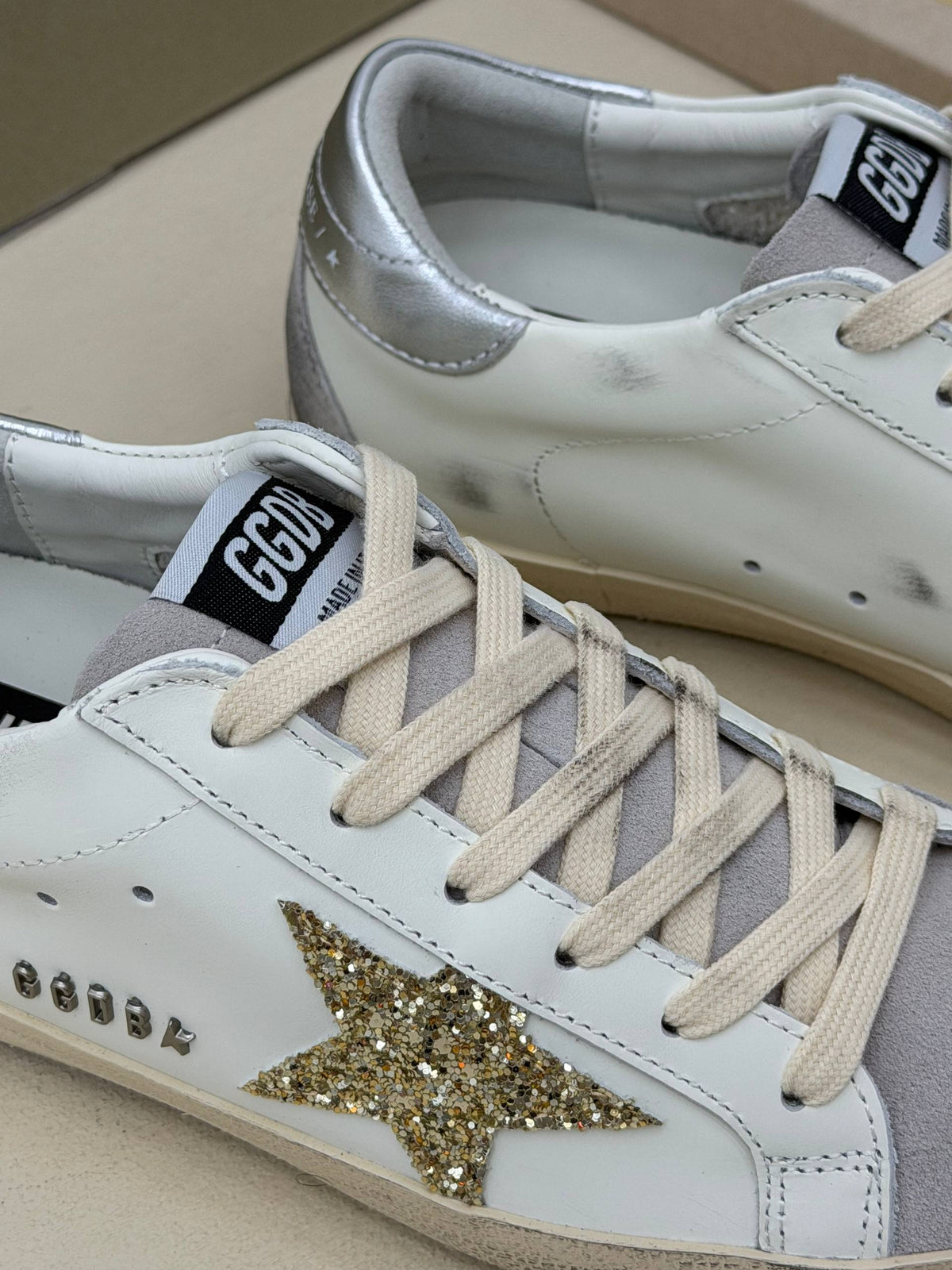 Stella Gold Işıltılı Yıldız Detaylı Sneaker – Beyaz Gümüş