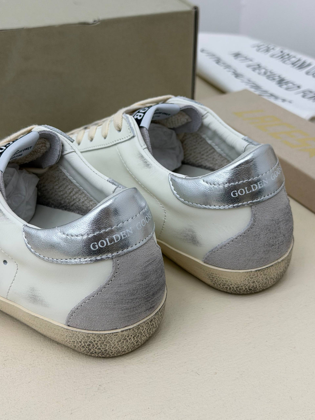 Stella Gold Işıltılı Yıldız Detaylı Sneaker – Beyaz Gümüş