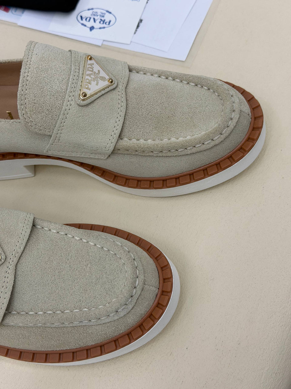 Milano Süet Görünümlü Tokalı Loafer Ayakkabı – Taş Beji