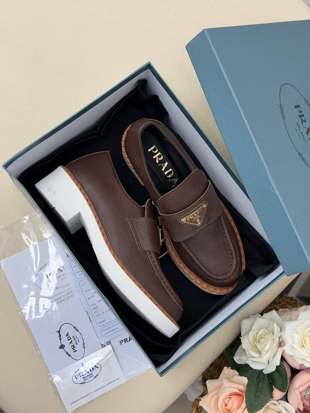 Milano Deri Görünümlü Tokalı Loafer Ayakkabı – Koyu Kahve